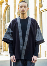 Load image into Gallery viewer, Veste Rikyu Noire Seigaha