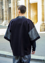 Load image into Gallery viewer, Veste Rikyu Noire Seigaha