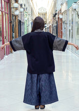 Load image into Gallery viewer, Veste Rikyu Noire Seigaha