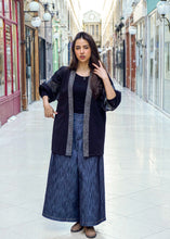 Load image into Gallery viewer, Veste Rikyu Noire Seigaha