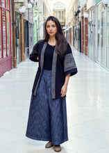 Load image into Gallery viewer, Veste Rikyu Noire Seigaha