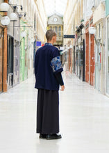 Load image into Gallery viewer, Veste Rikyu bleue patchwork