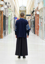 Load image into Gallery viewer, Veste Rikyu bleue patchwork