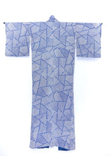 Load image into Gallery viewer, Kimono "Mosaïque géométrique bleue"