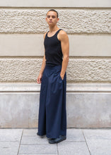 Load image into Gallery viewer, Pantalon Hakama - Coton Bleu Marine