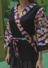 Charger l'image dans la galerie, Cache coeur Eventails en violet