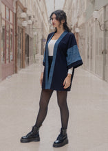 Charger l'image dans la galerie, Veste Rikyu Seigaha bleue