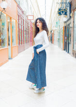 Load image into Gallery viewer, Pantalon Hakama Jean noir