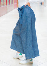 Load image into Gallery viewer, Pantalon Hakama Jean noir