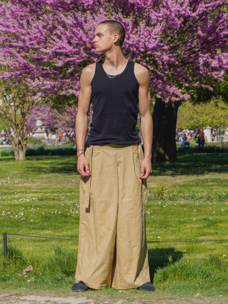 Pantalon Hakama - Coton Beige