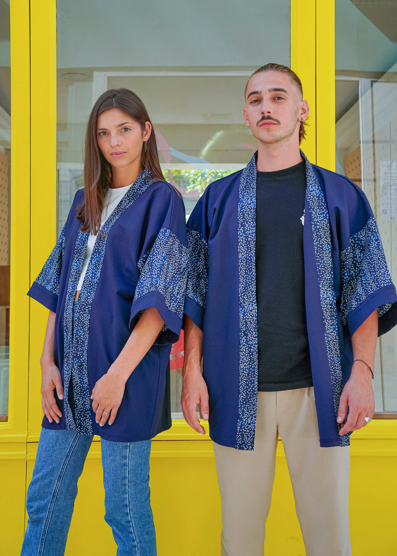 Veste Rikyu - Bleue - Nuit Étoilée