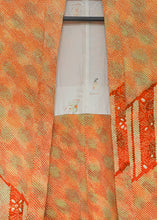 Load image into Gallery viewer, Haori - Shibori orange et vert