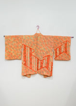 Load image into Gallery viewer, Haori - Shibori orange et vert