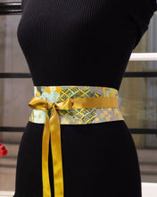 Load image into Gallery viewer, Ceinture Obi motif vert