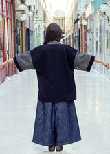 Veste Rikyu - Seigaiha bleue