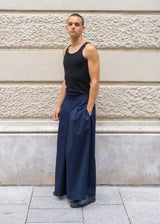Pantalon Hakama - Coton Bleu Marine