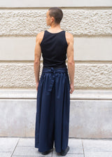 Pantalon Hakama - Coton Bleu Marine