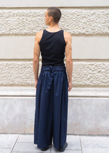 Load image into Gallery viewer, Pantalon Hakama - Coton Bleu Marine
