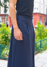 Pantalon Hakama - Coton Bleu Marine
