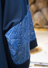 画像をギャラリービューアに読み込む, Veste Rikyu - Vague Ukiyo-e Bleue
