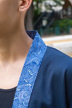 画像をギャラリービューアに読み込む, Veste Rikyu - Vague Ukiyo-e Bleue
