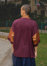 Load image into Gallery viewer, Veste Rikyu - Nami Bordeaux et Or
