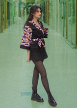 Charger l&#39;image dans la galerie, Cache coeur Eventails en violet
