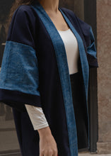 Charger l&#39;image dans la galerie, Veste Rikyu Seigaha bleue
