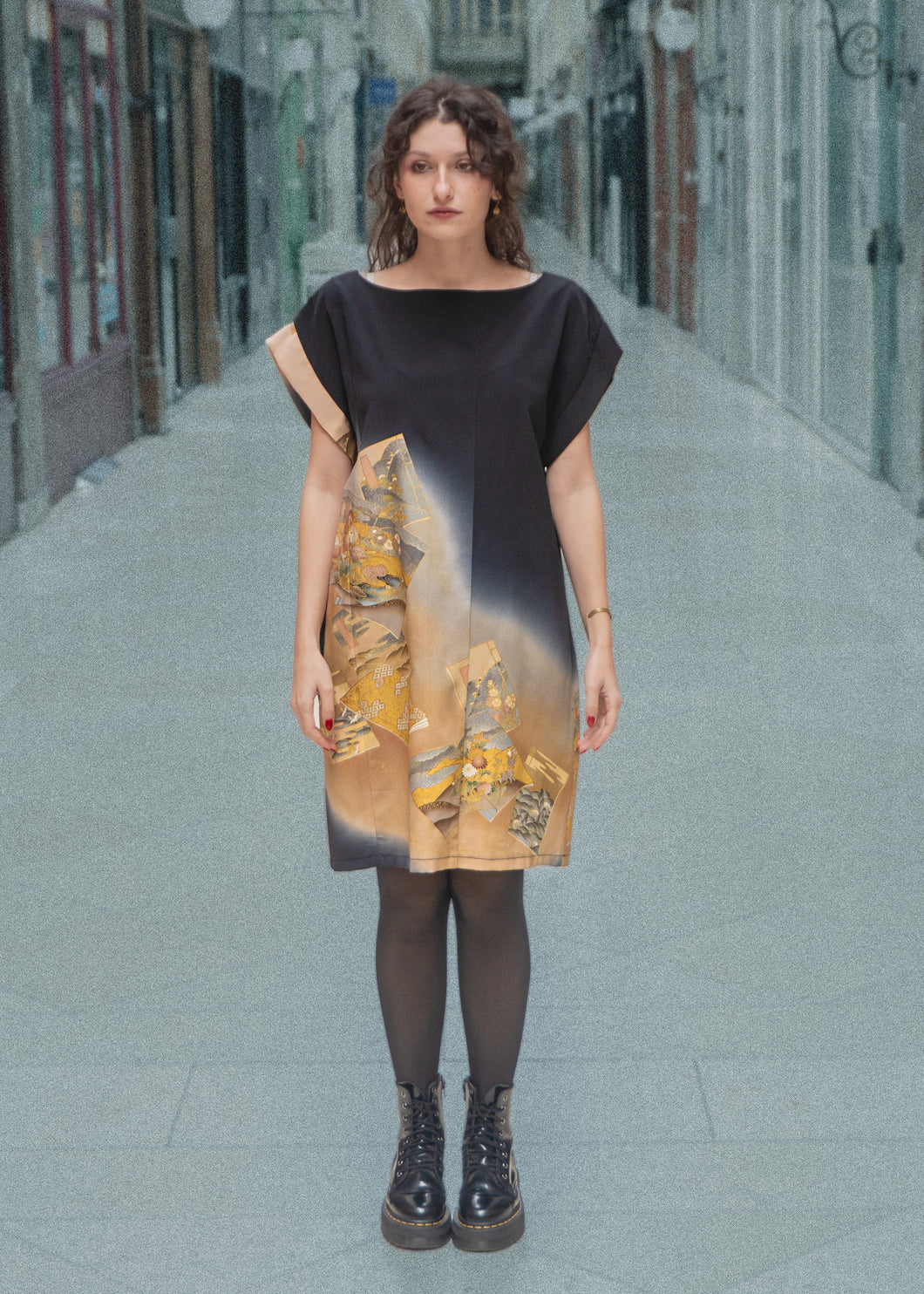 Robe tomesode Livre doré