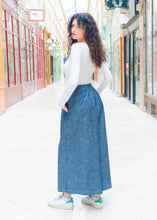 Charger l&#39;image dans la galerie, Pantalon Hakama Jean noir
