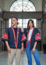 Charger l&#39;image dans la galerie, Veste Haori Ume rouge
