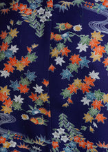 Load image into Gallery viewer, Meiji silk top with flowers and shibori pattern B
