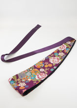 Load image into Gallery viewer, Ceinture Obi - Violet à fleurs
