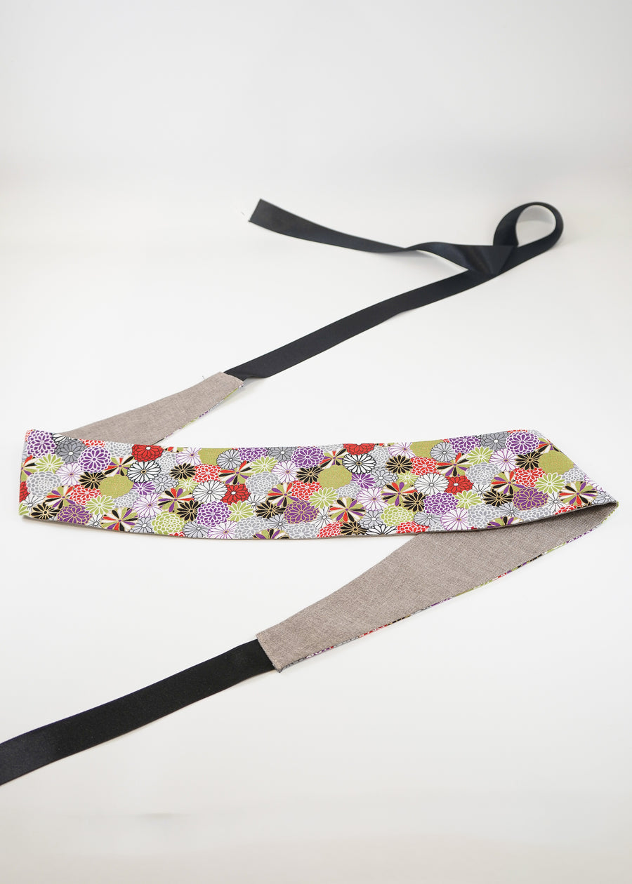 Ceinture Obi - "Vive les Chrysanthèmes"