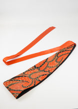 Charger l&#39;image dans la galerie, Ceinture Obi - Arabesques rouge
