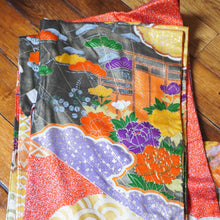 Load image into Gallery viewer, Kimono Furisode aux nuages
