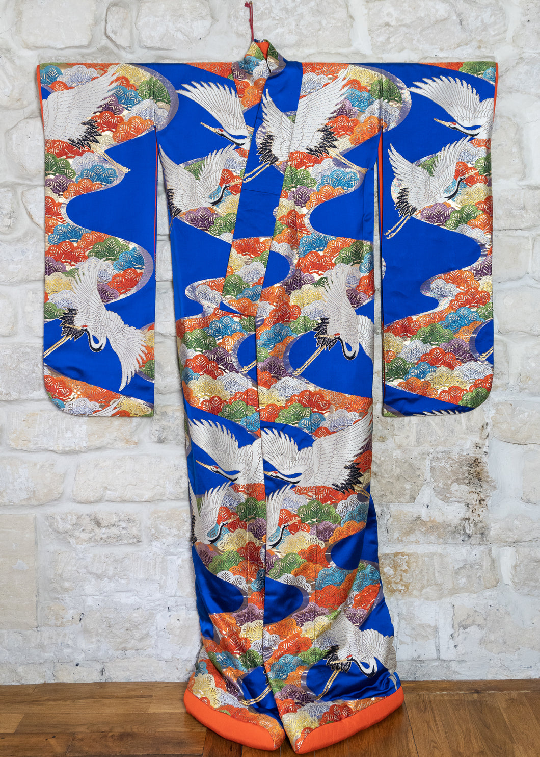 Kimono de mariage bleu 