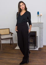 Charger l&#39;image dans la galerie, Pantalon Naoko bande grise et noire
