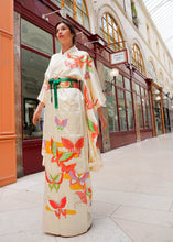 Load image into Gallery viewer, Vintage Furisode white kimono
