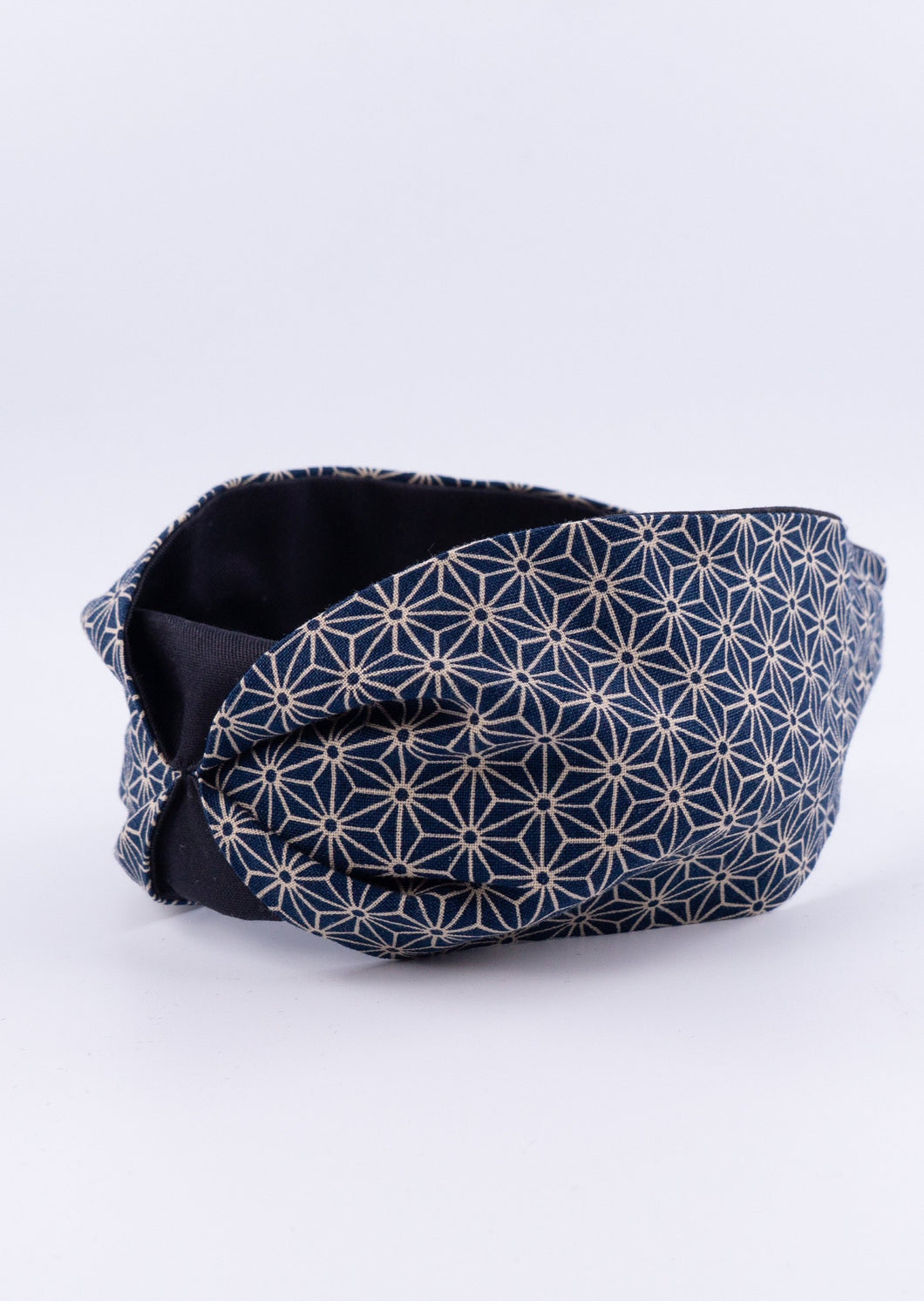 Headband blue asanoha pattern
